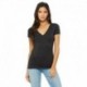 Bella + Canvas B6035 Ladies Jersey Short-Sleeve Deep V-Neck T-Shirt