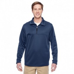 Harriton M730 Adult Task Performance Fleece Quarter-Zip Jacket