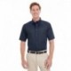 Harriton M582 Men's Foundation 100% Cotton Short-Sleeve Twill Shirt with Teflon