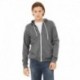 Bella + Canvas 3739 Unisex Sponge Fleece Full-Zip Hooded Sweatshirt