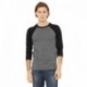 Bella + Canvas 3200 Unisex 3/4-Sleeve Baseball T-Shirt