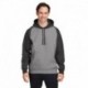 Team 365 TT96CB Unisex Zone HydroSport Heavyweight Colorblock Hooded Sweatshirt