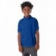 Hanes 054Y Youth 50/50 EcoSmart Jersey Knit Polo