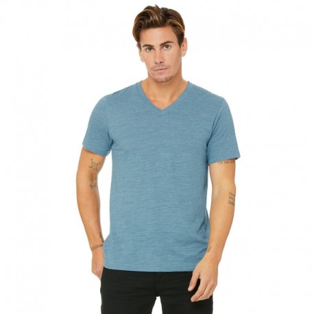 Bella + Canvas 3655C Unisex Textured Jersey V-Neck T-Shirt