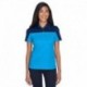 Core365 CE101W Ladies Balance Colorblock Performance Pique Polo