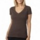 Next Level Apparel 6640 Ladies CVC Deep V-Neck T-Shirt