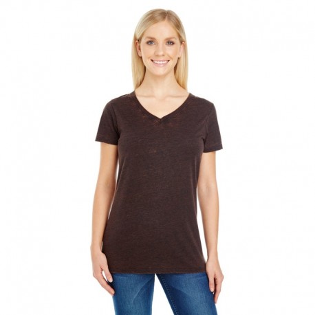 Threadfast Apparel 215B Ladies Cross Dye Short-Sleeve V-Neck T-Shirt