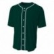 A4 N4184 Shorts Sleeve Full Button Baseball Top