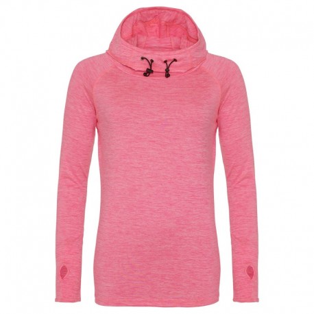 Just Hoods By AWDis JCA038 Ladies Cool Cowl-Neck Long-Sleeve T-Shirt