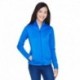 Devon & Jones DG796W Ladies Newbury Colorblock Melange Fleece Full-Zip