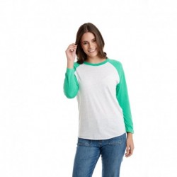 Next Level Apparel 6051 Unisex Triblend 3/4-Sleeve Raglan