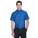 Harriton M600S Men's Short-Sleeve Oxford with Stain-Release