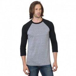 Bayside BA9525 Unisex 4.2 oz., Triblend 3/4-Sleeve Raglan T-Shirt