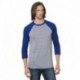 Bayside BA9525 Unisex 4.2 oz., Triblend 3/4-Sleeve Raglan T-Shirt