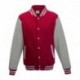 Just Hoods By AWDis JHA043 Men's 80/20 Heavyweight Letterman Jacket