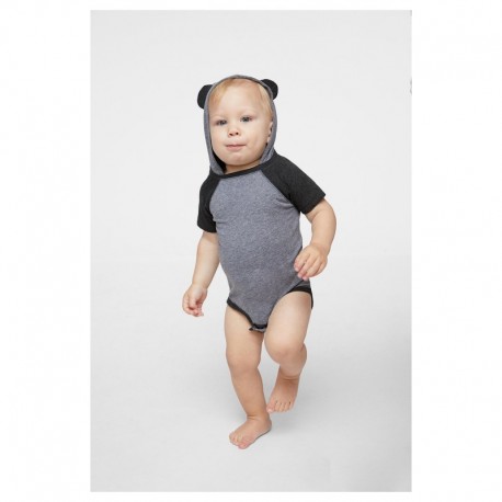 Rabbit Skins 4417 Infant Character Hooded Bodysuit with Ears