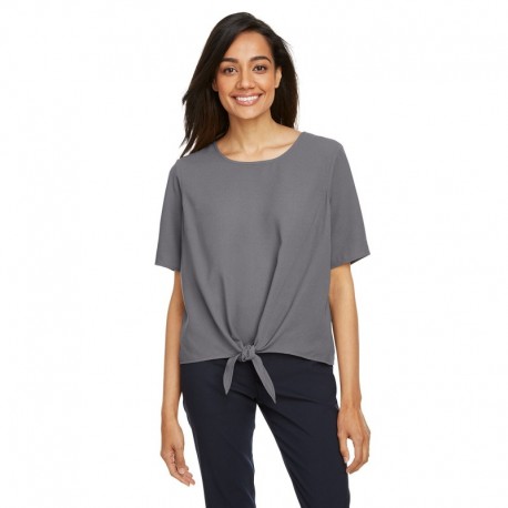 Devon & Jones DP617W Ladies Perfect Fit Tie-Front Blouse