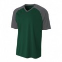 A4 N3373 Adult Polyester V-Neck Strike Jersey with Contrast Sleeve