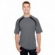 A4 N3001 Men's Spartan Short Sleeve Color Block Crew Neck T-Shirt