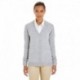 Harriton M425W Ladies Pilbloc V-Neck Button Cardigan Sweater