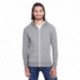 Threadfast Apparel 302Z Unisex Triblend Full-Zip Light Hoodie