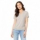 Bella + Canvas 6405CVC Ladies Relaxed Heather CVC Jersey V-Neck T-Shirt