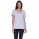 StarTee ST1823 Ladies Cotton/Modal Open V-Neck T-Shirt