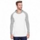 LAT 6917 Men's Hooded Raglan Long Sleeve Fine Jersey T-Shirt