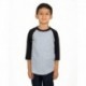 Shaka Wear SHRAGY Youth 6 oz., 3/4-Sleeve Raglan