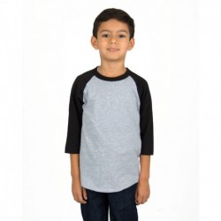 Shaka Wear SHRAGY Youth 6 oz., 3/4-Sleeve Raglan