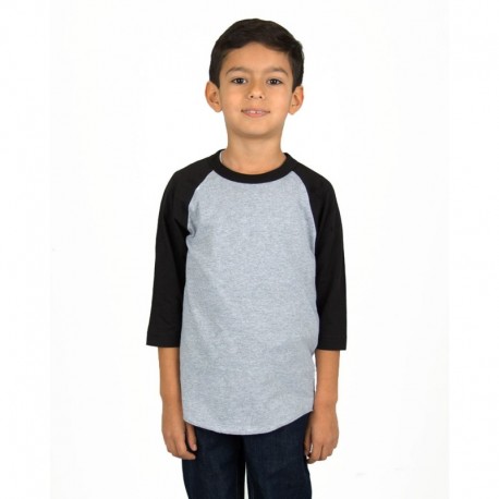 Shaka Wear SHRAGY Youth 6 oz., 3/4-Sleeve Raglan