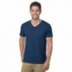 Bayside BA5025 Unisex 4.2 oz., Fine Jersey V-Neck T-Shirt