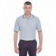 UltraClub 8545 Men's Short-Sleeve Whisper Pique Polo with Tipped Collar and Cuffs