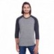 Threadfast Apparel 302G Unisex Triblend 3/4-Sleeve Raglan