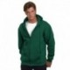 Bayside BA900 Adult 9.5oz., 80% cotton/20% polyester Full-Zip Hooded Sweatshirt