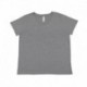 LAT 3817 Ladies Curvy V-Neck Fine Jersey T-Shirt