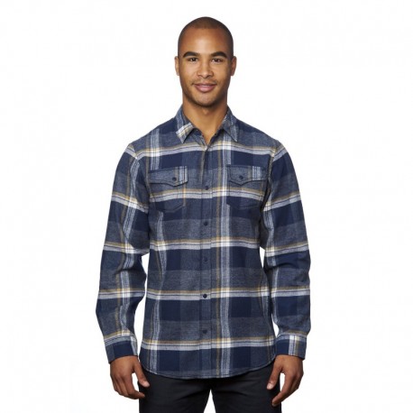 Burnside B8219 Men's Snap-Front Flannel Shirt