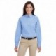 Harriton M581W Ladies Foundation 100% Cotton Long-Sleeve Twill Shirt with Teflon