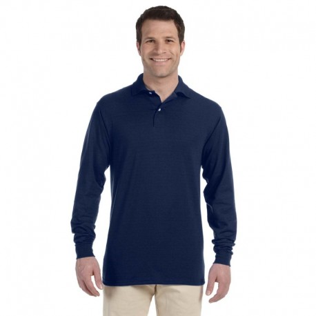 Jerzees 437ML Adult SpotShield Long-Sleeve Jersey Polo