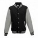 Just Hoods By AWDis JHA043 Men's 80/20 Heavyweight Letterman Jacket