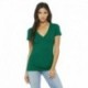 Bella + Canvas B6035 Ladies Jersey Short-Sleeve Deep V-Neck T-Shirt