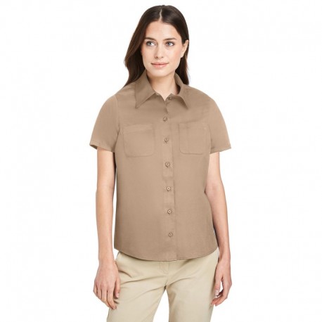 Harriton M585W Ladies Advantage IL Short-Sleeve Work Shirt