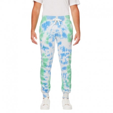 J America 8884JA Adult Tie Dye Fleece Jogger