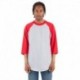 Shaka Wear SHRAG Adult 8.9 oz., 3/4-Sleeve Raglan T-Shirt