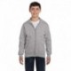 Hanes P480 Youth 7.8 oz. EcoSmart 50/50 Full-Zip Hooded Sweatshirt