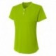 A4 NW3143 Ladies Tek 2-Button Henley Shirt