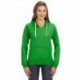 J America JA8836 Ladies Sydney Brushed V-Neck Hooded Sweatshirt