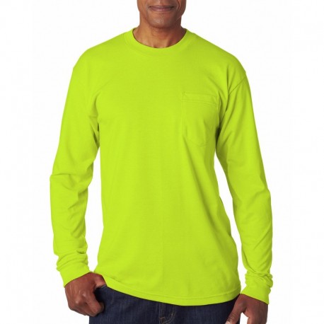 Bayside BA1730 Adult Long-Sleeve T-Shirt with Pocket