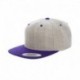 Yupoong 6089MT Adult 6-Panel Structured Flat Visor Classic Two-Tone Snapback