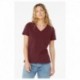 Bella + Canvas 6405 Ladies Relaxed Jersey V-Neck T-Shirt